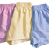 Shein pcsSet Tween Girls Casual Striped Woven Straight Leg Shorts