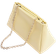 River Island Faux Leather Frame Top Clutch Bag - Yellow