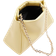 River Island Faux Leather Frame Top Clutch Bag - Yellow