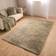Sienna Fluffy Anti-Slip Plain Shaggy Floor Mat Rug 160 x 230 cm Sage Green 160x230cm