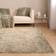 Sienna Fluffy Anti-Slip Plain Shaggy Floor Mat Rug 160 x 230 cm Sage Green 160x230cm