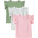 Shein Girls Casual Fly Sleeve Top With Heart Print pcsSet