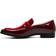 Stacy Adams Shoes Spratley Moc Toe Saddle Slip On Burgundy 10.5 M