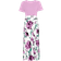 Shein Floral Print Round Neck Short Sleeve Dress - Summer