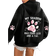 Shein Womens Animal Paw Print Hooded Sweatshirt Casual Long Sleeve Hoodie Pullover For Fall And Winter