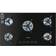 Klarstein Gas Hob 90 cm 5 Burner Glass Ceramic Double Gas Cooker Hob Black