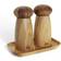 aida RAW Kværnsæt Med Bakke H13,4 cm Teak Saltkværn, Peberkværn 3stk 13.5cm