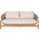 House Nordic Alba Lounge Sofa Acacia Beige Incl Cushion 78.5 x 175 x 72 cm Soffa
