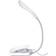 INF Läslampa LED Boklampa Med 3 Ljuslägen Uppladdningsbar - Vit Bordslampa 22cm