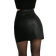 Shein Firerie Women Versatile Red Metal Buckle PU Mini Skirt