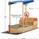 Juskys Sandkasten Käpt’n Pit mit Bodenplane & Sitzbank – Holz Piratenschiff Boot – Sandkiste Sandbox