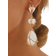 Shein New Boho Statement Resin Stone Long Dangle Earrings For Women Light Luxury Alloy Net Earrings Geometry Drop Earrings