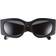 Tory Burch Kira Rectangle Sunglasses - Black/Dark Grey