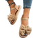 Shein Summer Brown Fashion Butterfly Floral Sandals - Brown