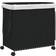 vidaXL Cesto Para Ropa Sucia Con Ruedas Ratán Negro 60x35x60.5 cm