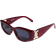 River Island Slim Sunglasses - Dark Red