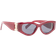 River Island Slim Sunglasses - Dark Red