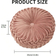 Shein Pumpkin Shaped Pillow Solid Color Round Cushion For Living Room Bay Window Seat Cushion Throw Pillow Home Decor Complete Decoration Pillows Pink (35x35cm)