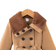 Shein Young Girl Borg Collar Double Breasted Belted Overcoat