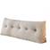 Lark Manor Gavriela Blend Headboard Wedge Reading Throw Pillow Gray Complete Decoration Pillows Gray (20.1x150.1cm)