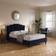 Dunelm Rene Bed Frame Velvet Navy 161.5x216cm