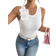 Shein Damen Sommer Figurbetontes Camisole Top mit 3D Blumen Dekoration in Unifarbe