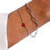 Design Letters Armband Chunky Square - Silver