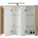 Schildmeyer Spiegelschrank Carlos 74.5 x 16 x 64 cm 3-türig Led Braun