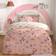 OHS Flowers And Rainbows Set Duvet Cover White, Pink (198x137cm)