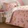 OHS Flowers And Rainbows Set Duvet Cover White, Pink (198x137cm)