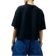 ASOS Svart t-shirt kort boxig design-Svart/a