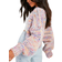 boohoo Womens Petite Premium Chunky Multicolored Cardigan Pink