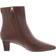 Lauren Ralph Lauren Women's Willa Square-Toe Dress Booties Dark Mahogany 8.5M