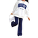 Shein Tween Girls Academy Style Color Blocking Print Crew Neck Long Sleeve Sweatshirt And Ankle Length Pants Pcs Set