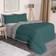 OHS Coverless Reversible 10.5 Tog Duvet And Pillowcase Bedding Set Teal Duvet (200x135cm)