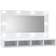 vidaXL Spejlskab LED-lys