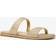 Michael Kors Glitter Leather Sandals Round Toeline - Gold