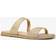 Michael Kors Glitter Leather Sandals Round Toeline - Gold