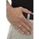 PalmBeach Men's Platinum or 18k Yellow Gold Plated Sterling Silver Diamond Wedding Band Ring (1/10 cttw, Color, I3 Clarity)
