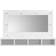 vidaXL Peilikaappi LED-valoilla Korkeakiilto 90 x 31,5 x 62 cm