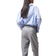 H&M Damen Hose in 7/8-Länge Grau