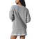 Alo Tennis Club Sweater Knit Cardigan Top - Athletic Heather Grey/White