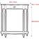 MEILISHAOMEI Konsolbord Sidbordshall I Massivt Trä 22 x 11 x 34 tum Avlastningsbord 27.9x55.9cm
