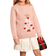 Shein Young Girls Casual Christmas Tree Pattern Knitted Sweater With Pompom Decor Long Sleeve Crew Neck Pullover Soft Material Suitable For Daily Outdoor Tr