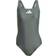 adidas 3 Bar Logo Swimsuit - Legend Ivy/White