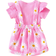 Shein pcsSet Baby Girls Cute Short Sleeve Romper Suspender Pants Set Summer