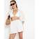 River Island Lace Insert Shorts Co-Ord - White