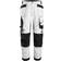 Snickers Workwear 6251 Stretch Loose Fit Holster Pockets Work Trousers - White\Black