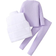 Shein Toddler Girls pcs Casual Set White Cropped Padded Vest Jacket Purple Long Sleeve Ribbed TShirt And Leggings Suitable For Winter Casual Daily School Fa
