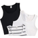 Shein Tween Girl Casual And Versatile AllMatch Simple Black And White Striped Piece Set Of Vests